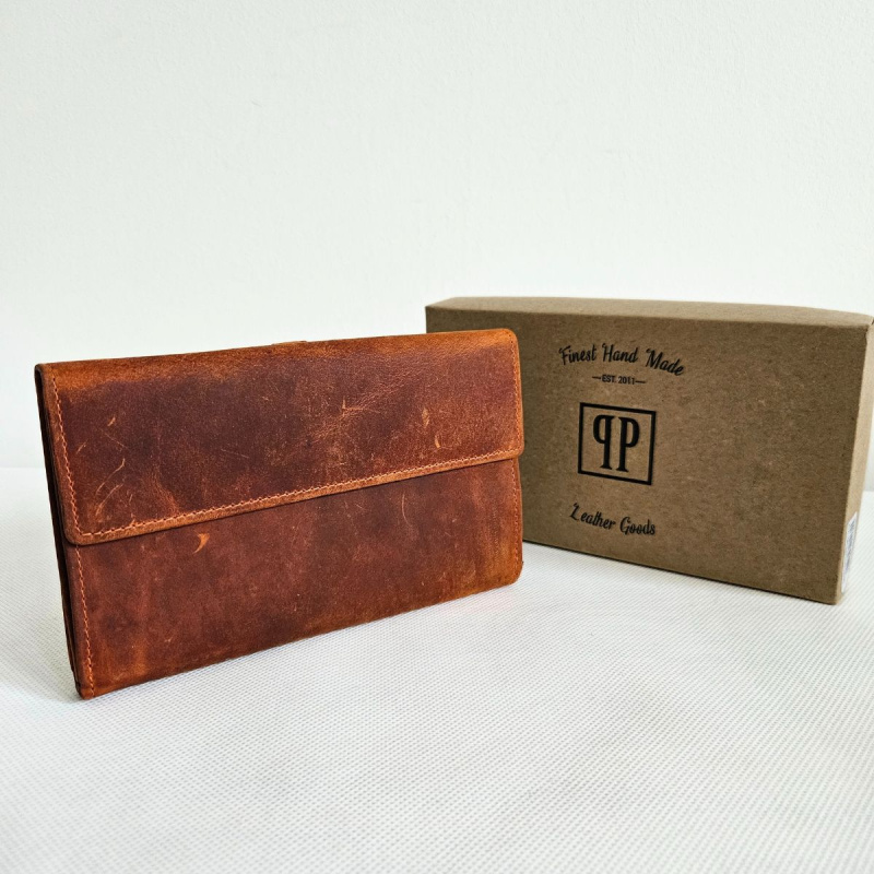 Dámska kožená oranžová peňaženka DIERDRA