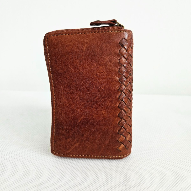 Kožená dámska koňaková peňaženka MARIBEL