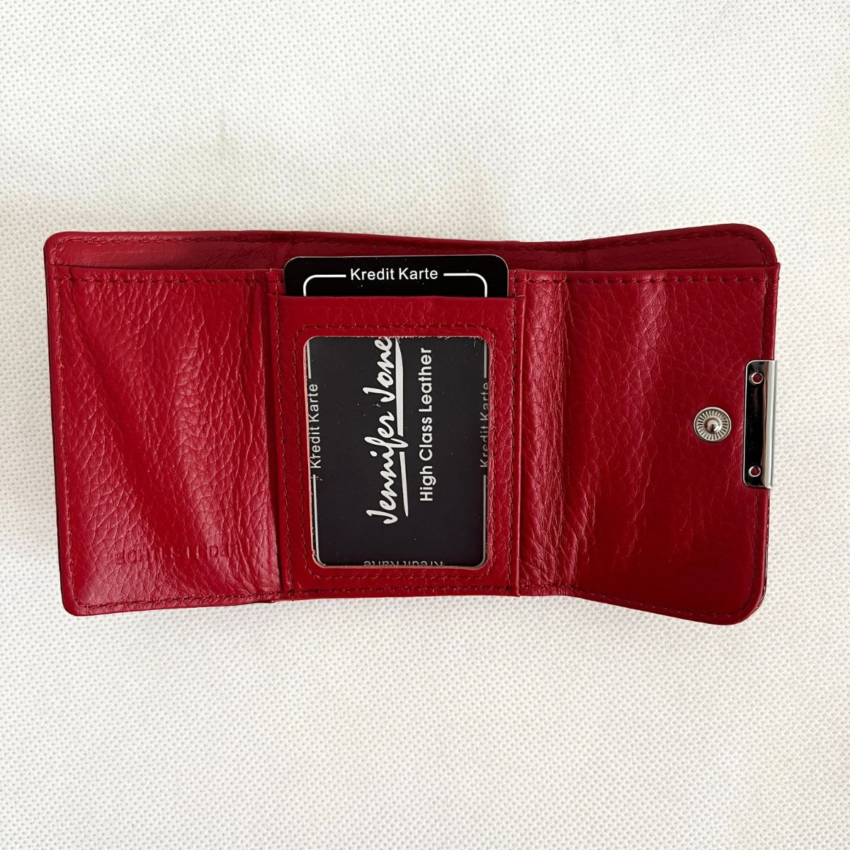 Dámska kožená červená peňaženka TIERRA