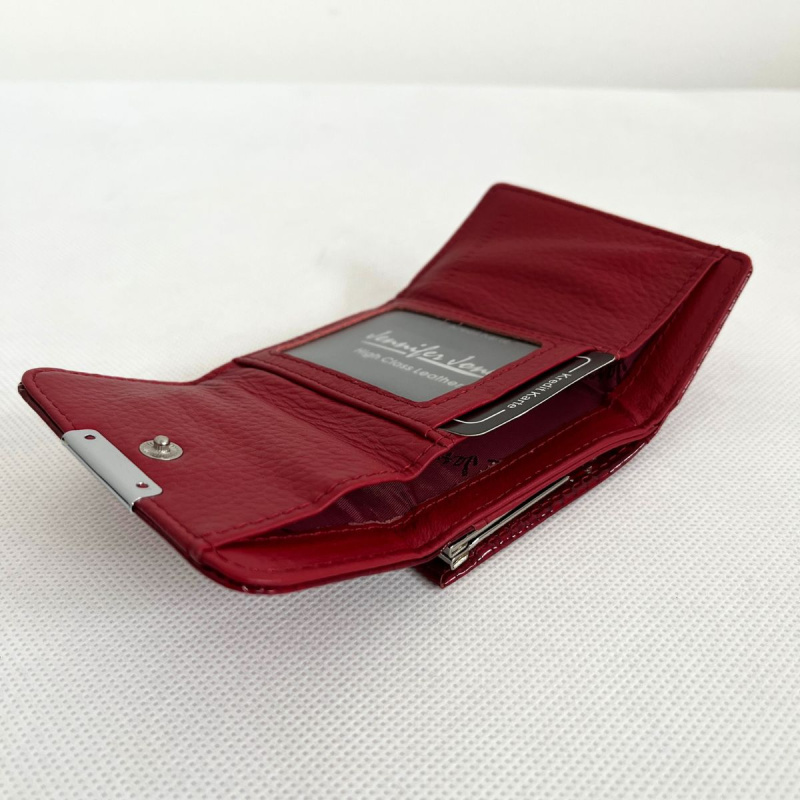 Dámska kožená červená peňaženka TIERRA