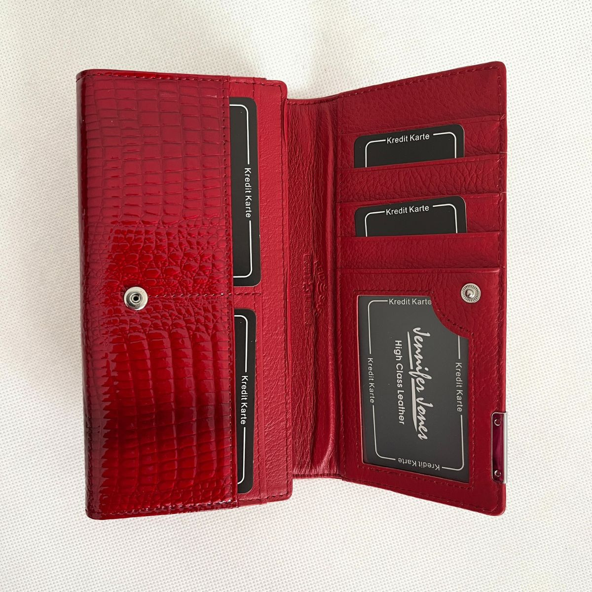 Dámska červená kožená peňaženka TRIXIE