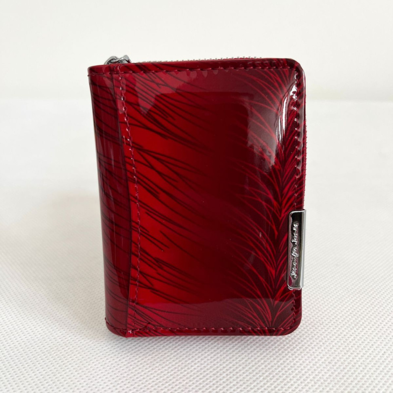 Dámska červená kožená peňaženka TRYNA