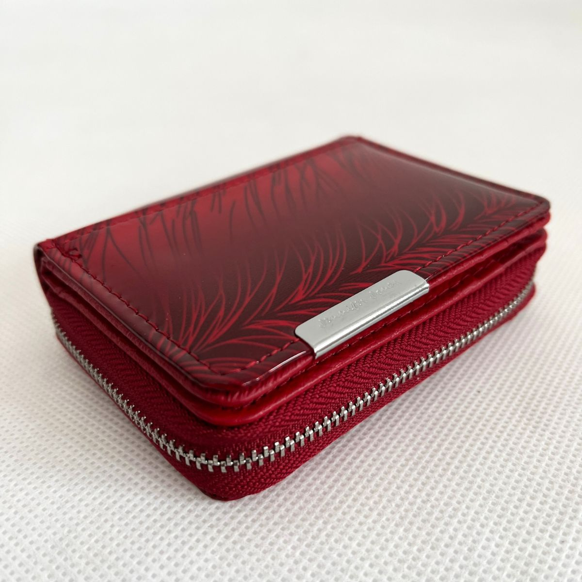 Dámska červená kožená peňaženka TRYNA