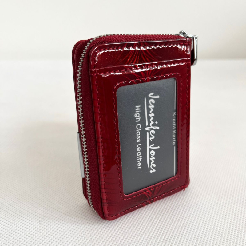 Dámska červená kožená peňaženka TRYNA