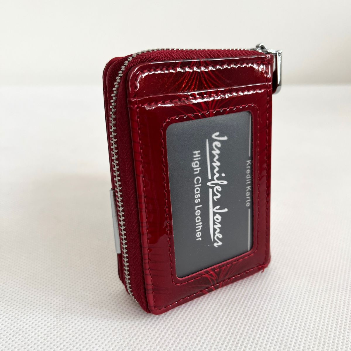 Dámska červená kožená peňaženka TRYNA