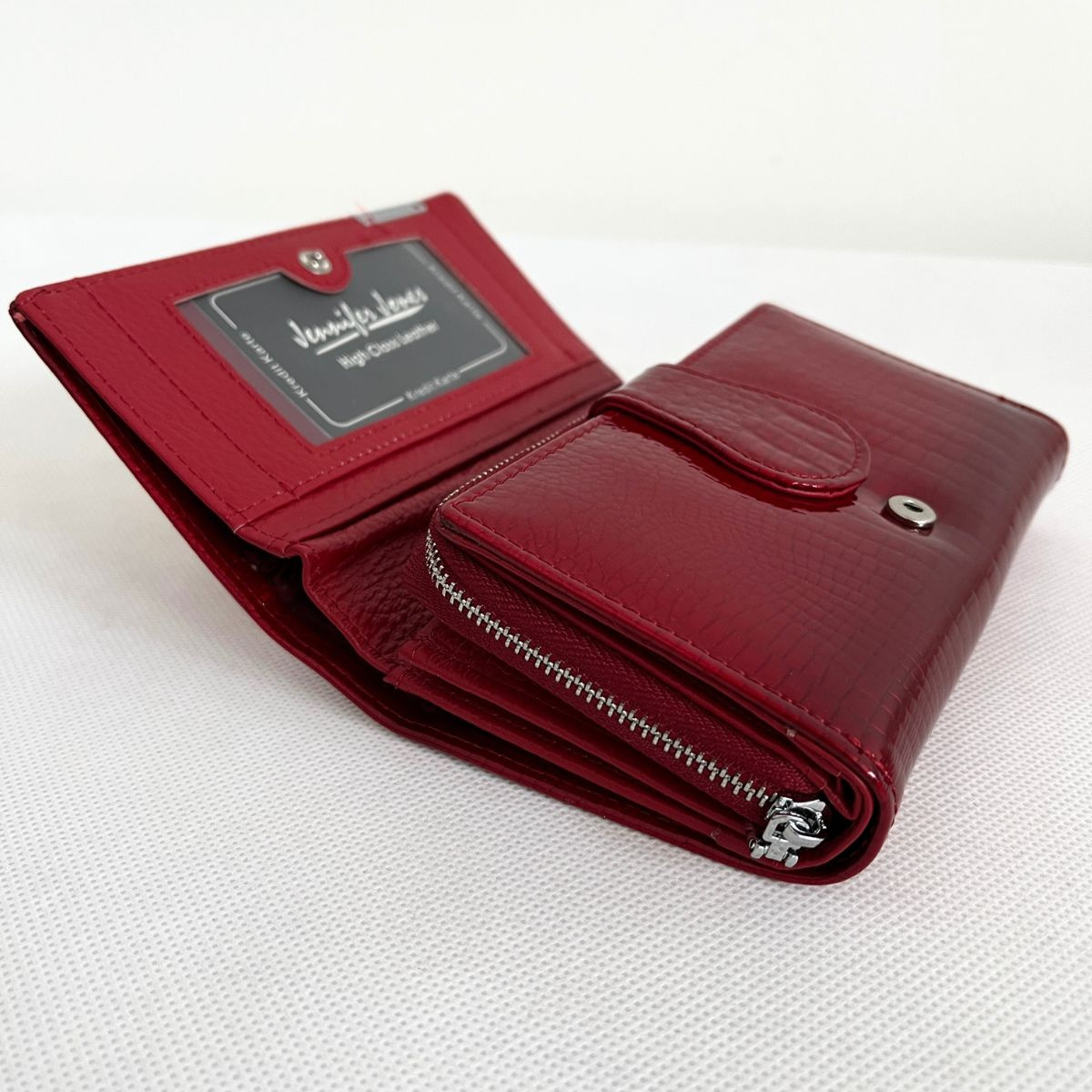 Dámska červená kožená peňaženka ZAFIRA