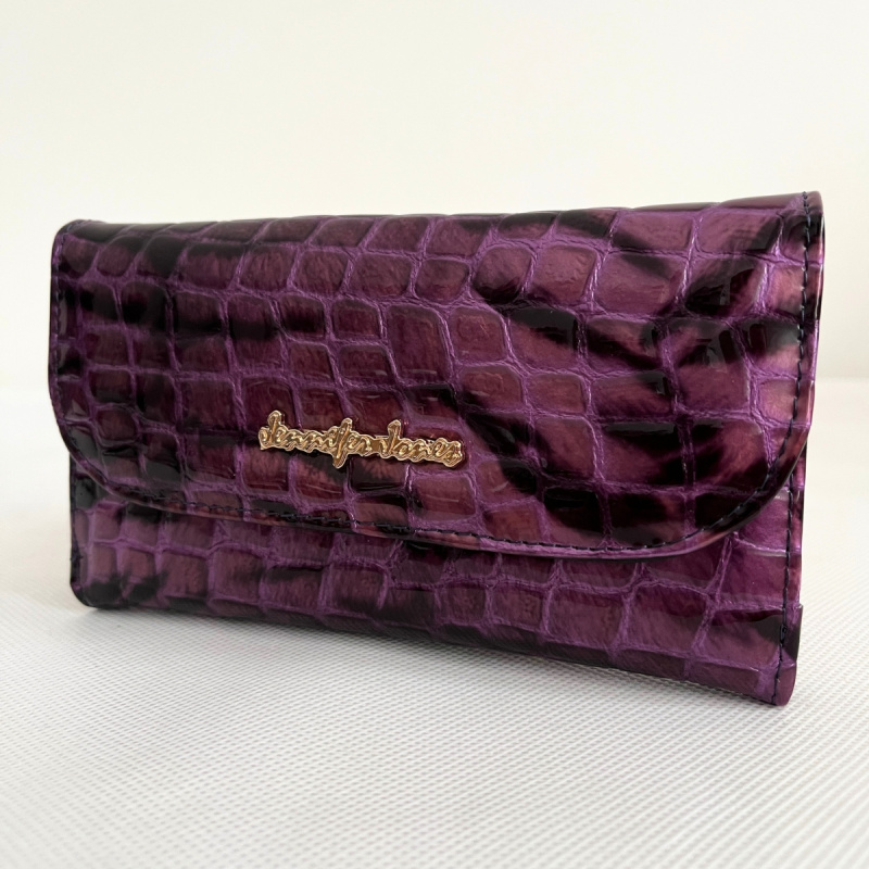 Dámska kožená fialová peňaženka DARA