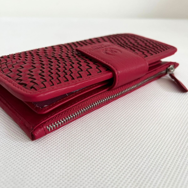 Dámska kožená malinová peňaženka DESIRE