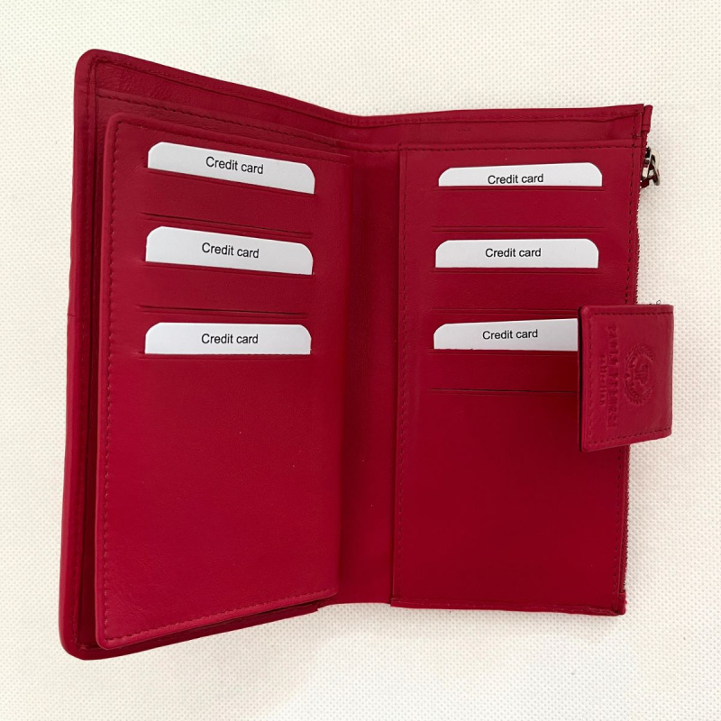 Dámska kožená malinová peňaženka DESIRE