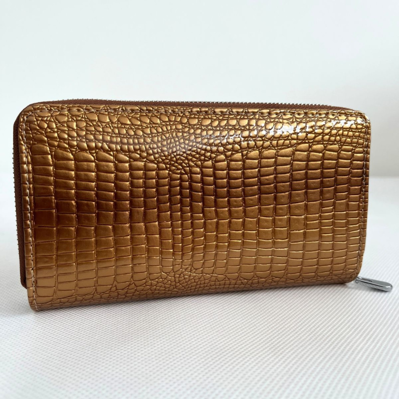 Dámska kožená zlatá peňaženka DOROTA