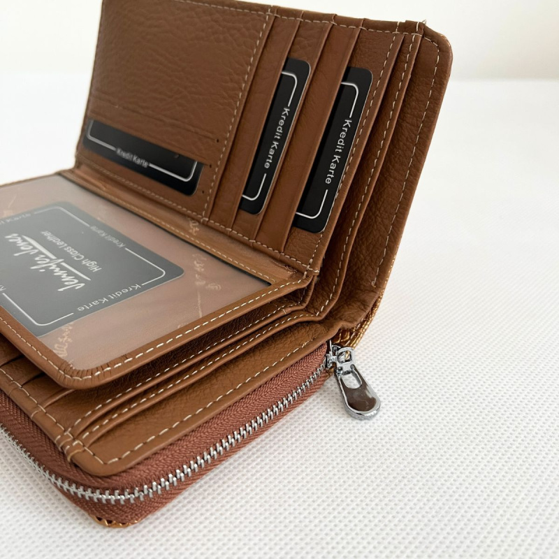 Dámska kožená zlatá peňaženka DOROTA