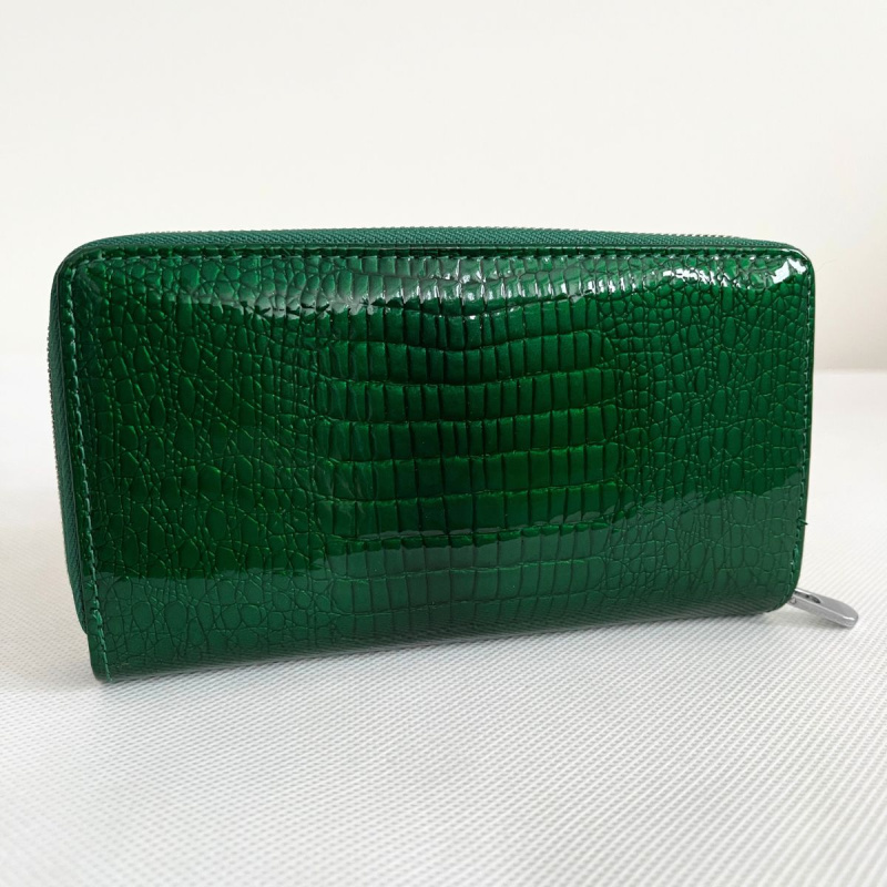 Dámska kožená zelená peňaženka DOROTA