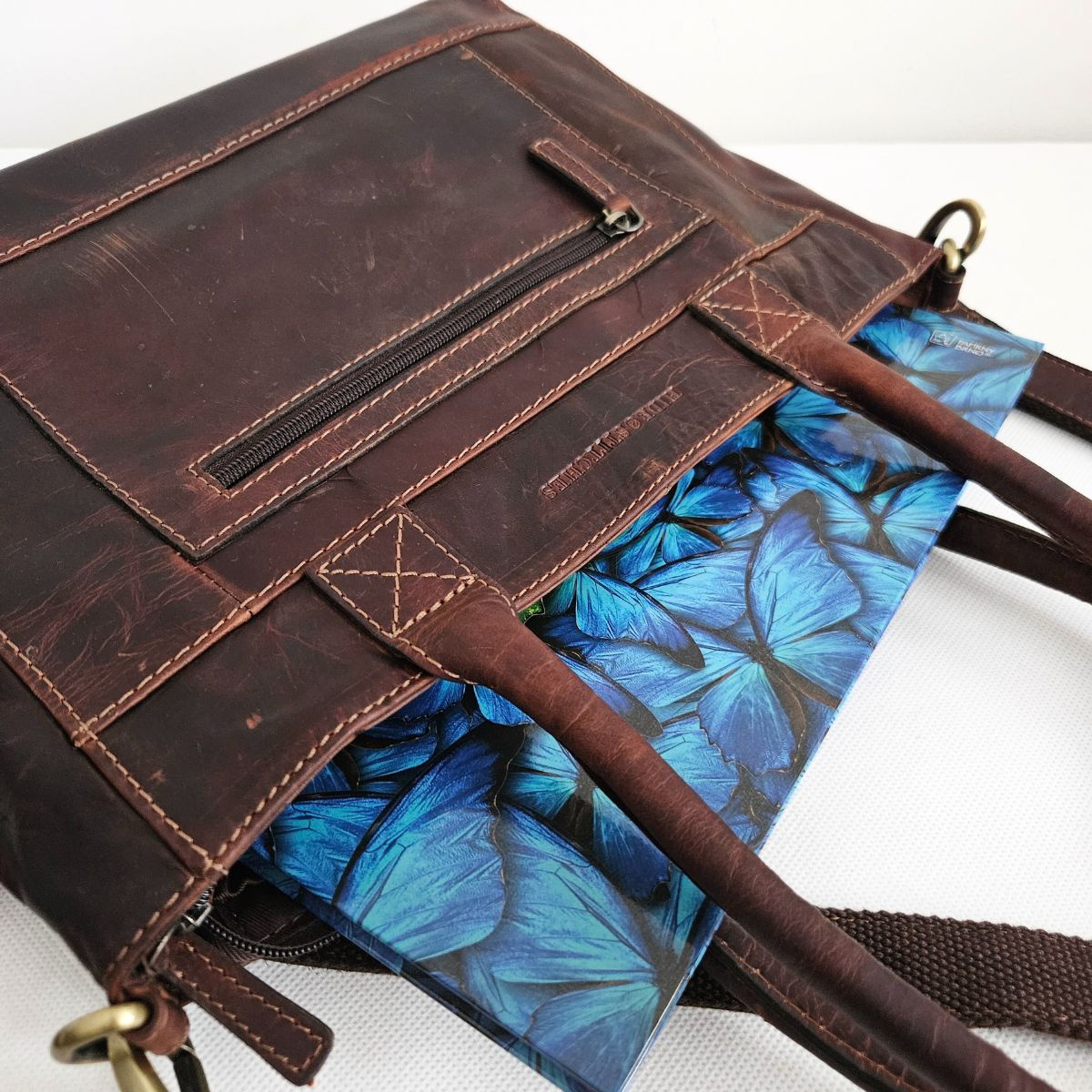 Dámska kožená kabelka Columbia