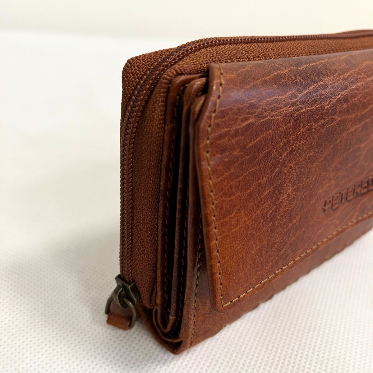 Kožená dámska koňaková peňaženka SISSY