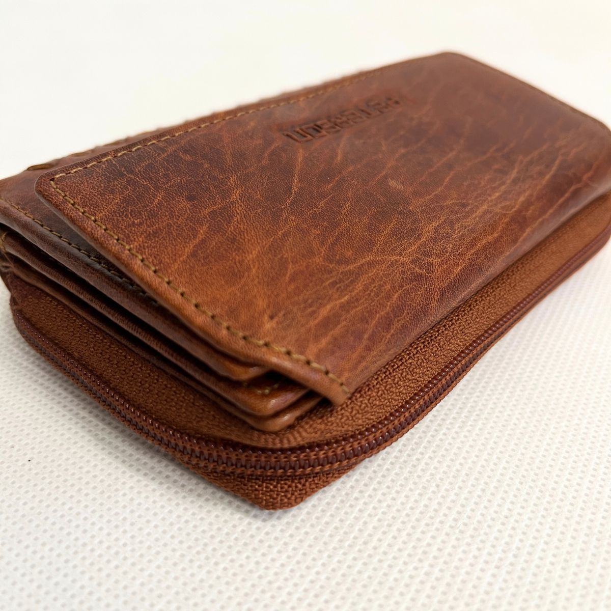 Kožená dámska koňaková peňaženka SISSY