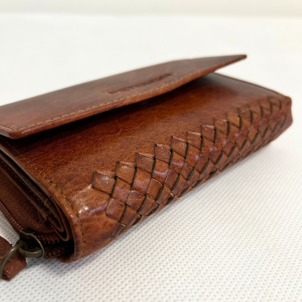 Kožená dámska koňaková peňaženka SISSY