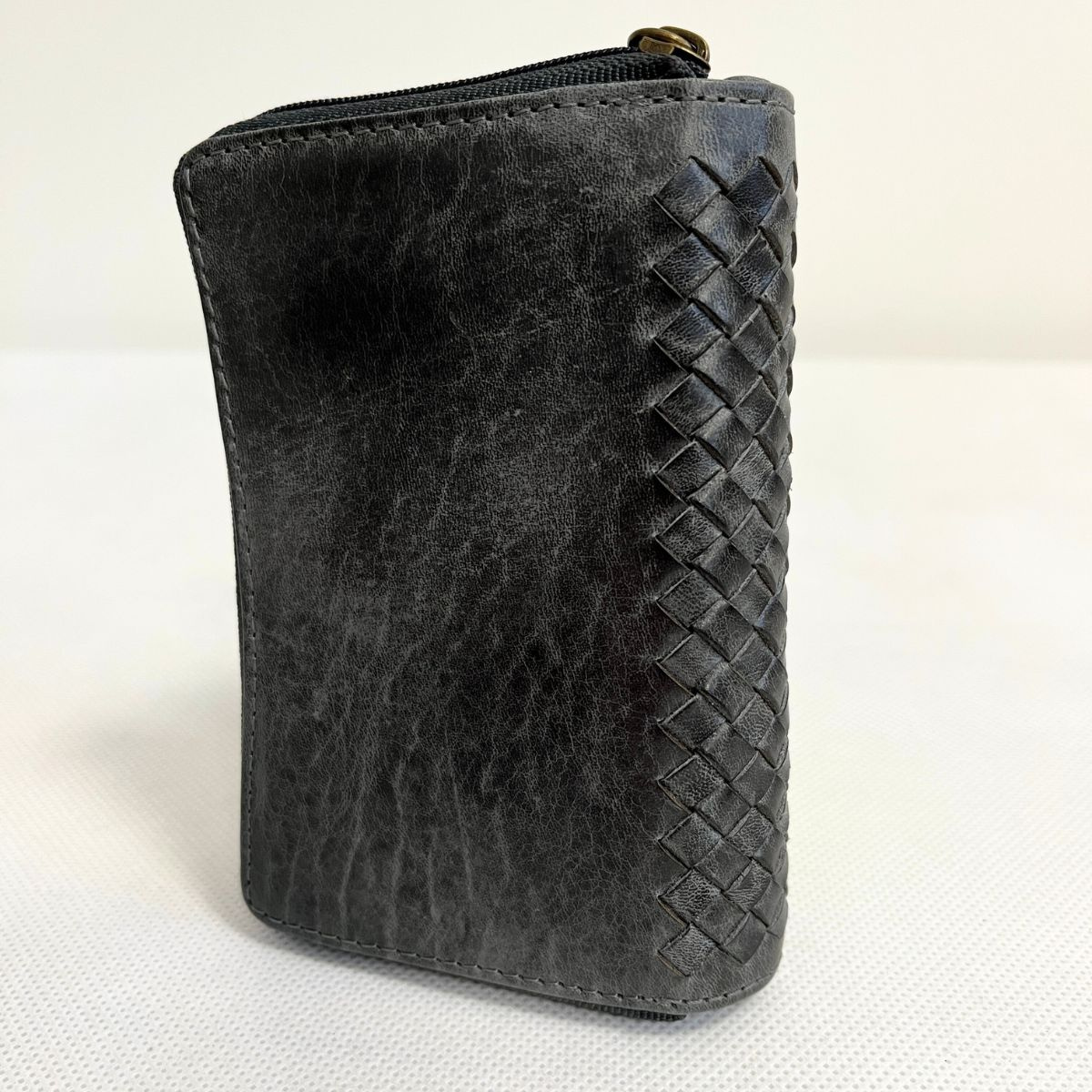 Kožená dámska sivočierna peňaženka MARIBEL