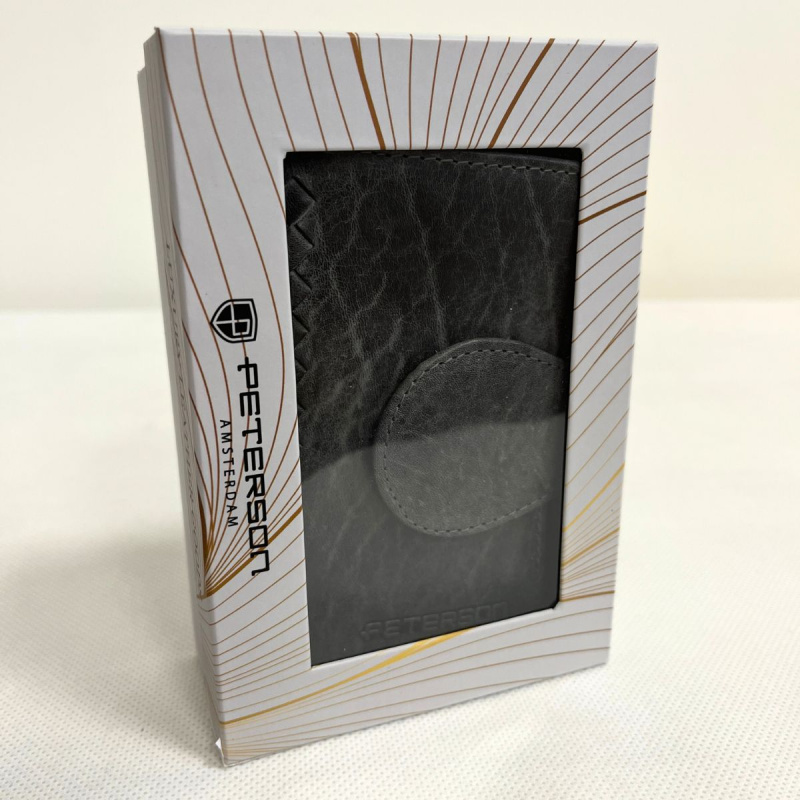 Kožená dámska sivočierna peňaženka MARIBEL