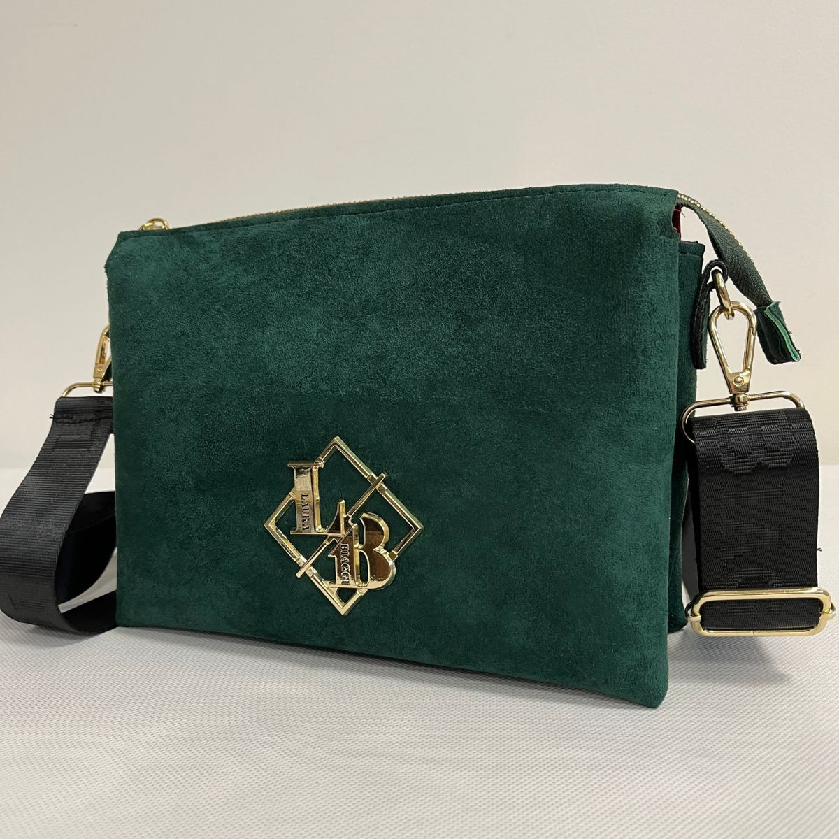 Dámska tmavozelená kabelka ALESSANDRA