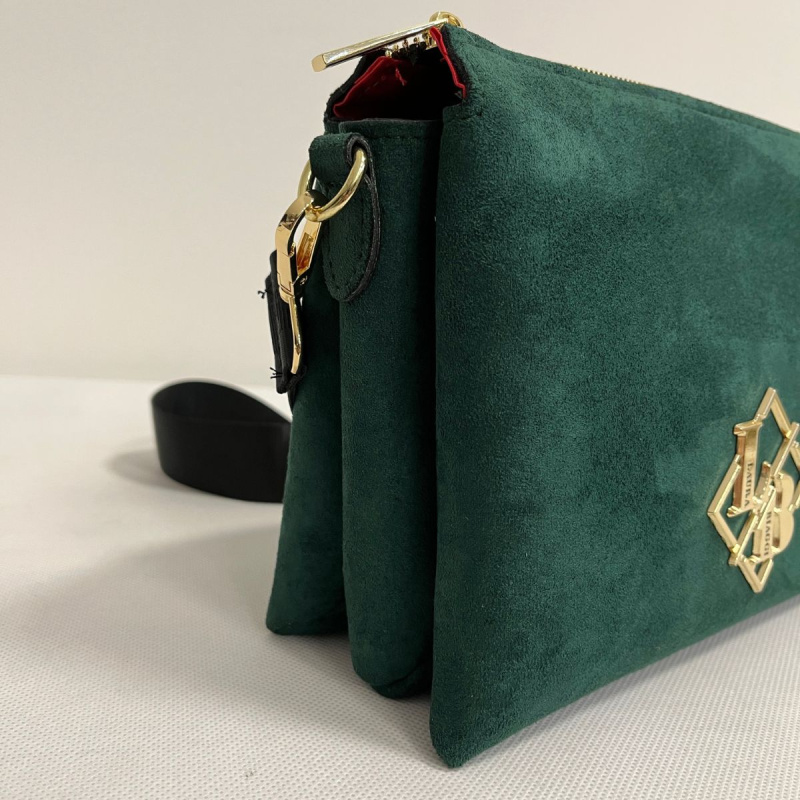 Dámska tmavozelená kabelka ALESSANDRA