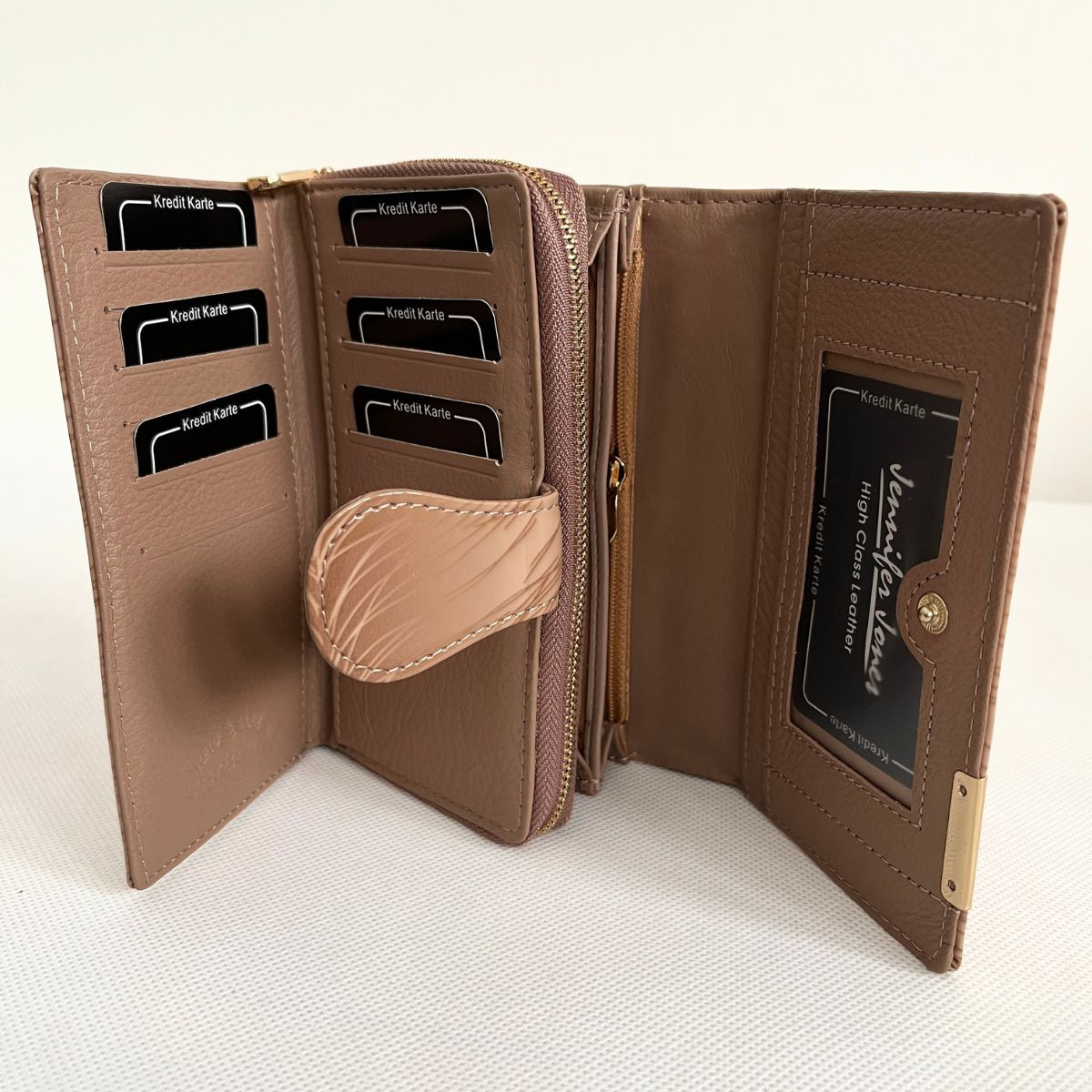 Dámska kožená béžová peňaženka SIERRA