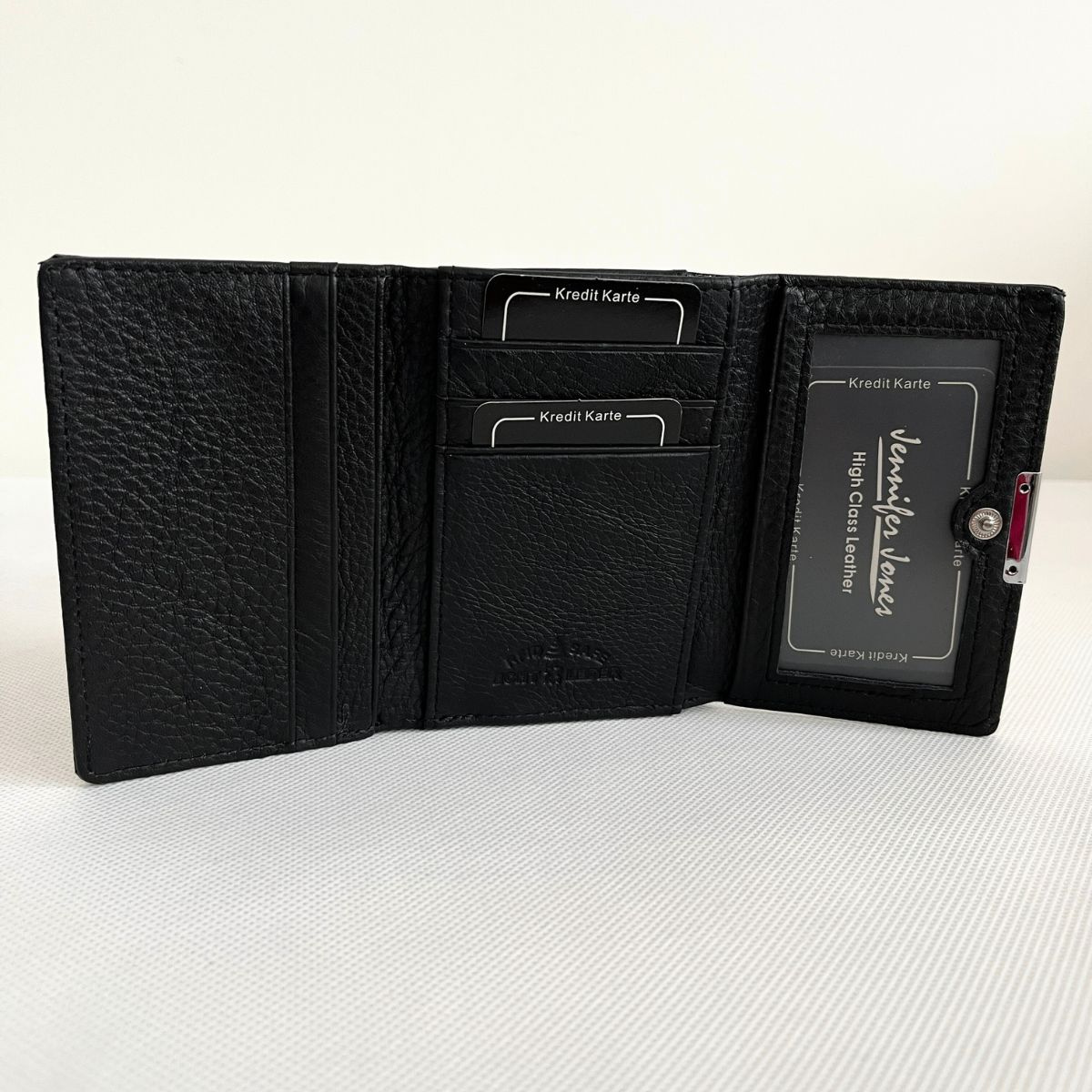 Dámska kožená čierna peňaženka SIMA