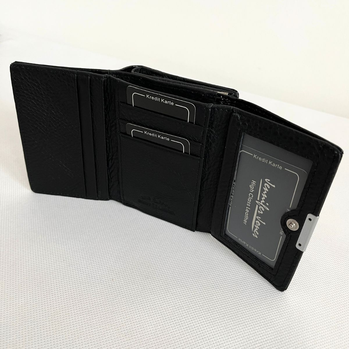 Dámska kožená čierna peňaženka SIMA