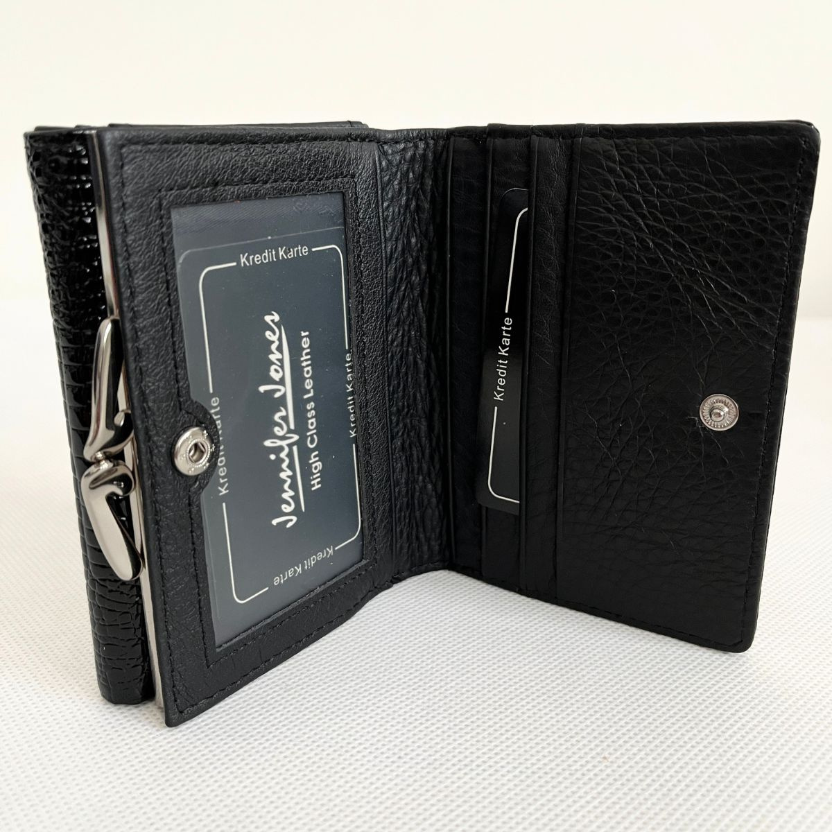 Dámska kožená čierna peňaženka SIMA