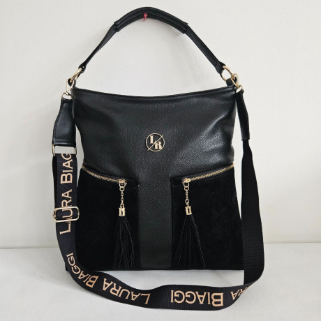 Dámska čierna kabelka ESTELLE