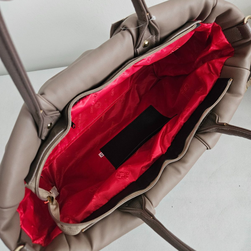 Dámska sivohnedá kabelka TAMYRA