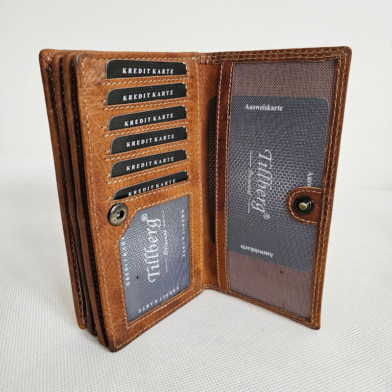 Svetlohnedá kožená peňaženka 7-TREE