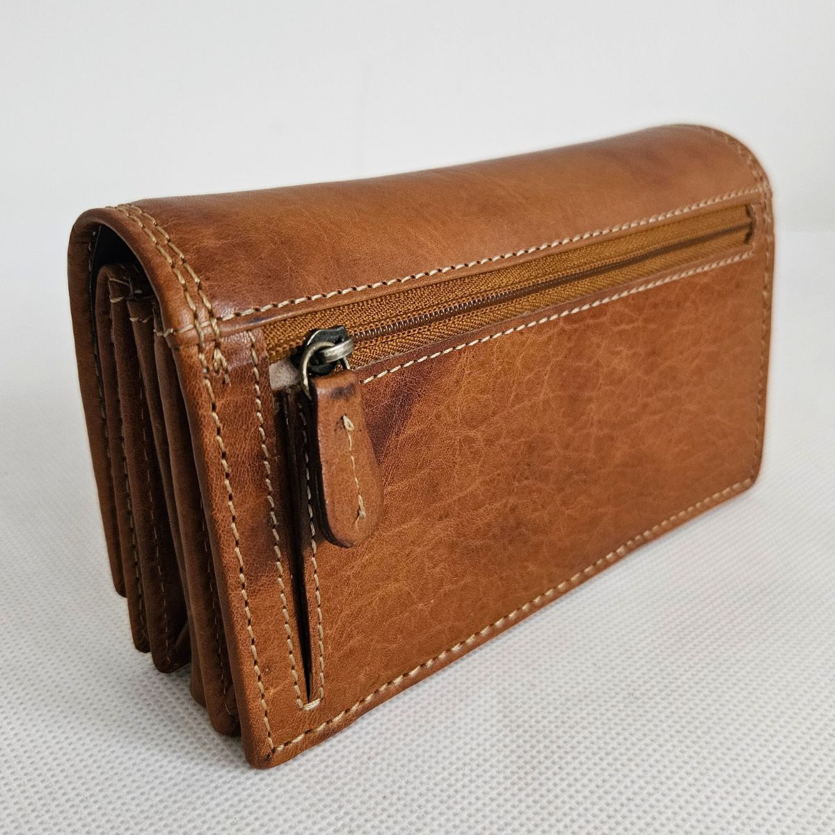 Svetlohnedá kožená peňaženka 7-TREE