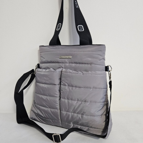 Sivá dámska kabelka CYNTHIA