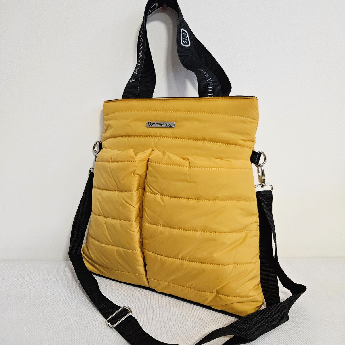 Horčicová dámska kabelka CYNTHIA