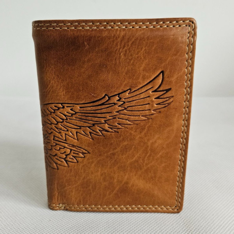 Svetlohnedá pánska kožená peňaženka GRANT