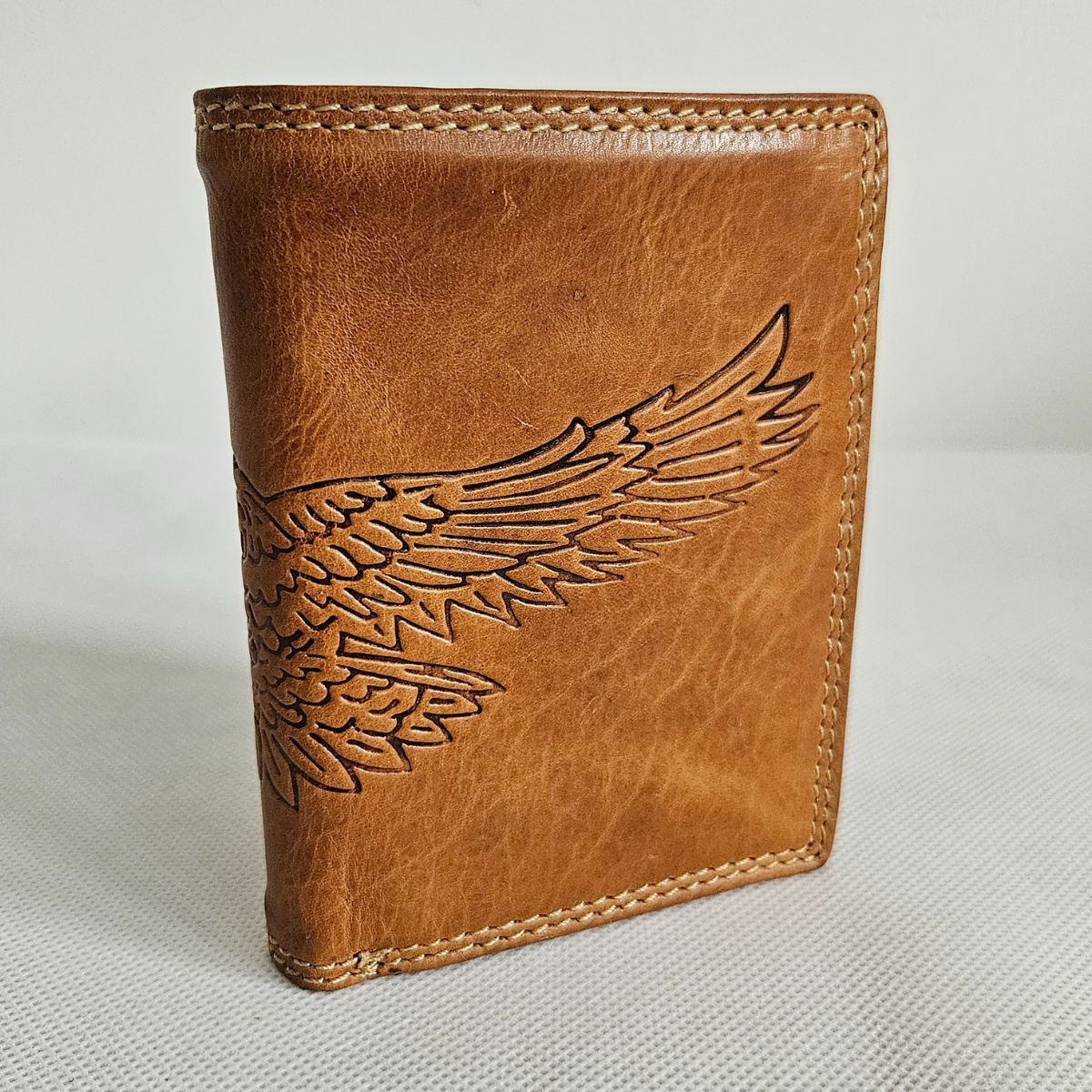 Svetlohnedá pánska kožená peňaženka GRANT