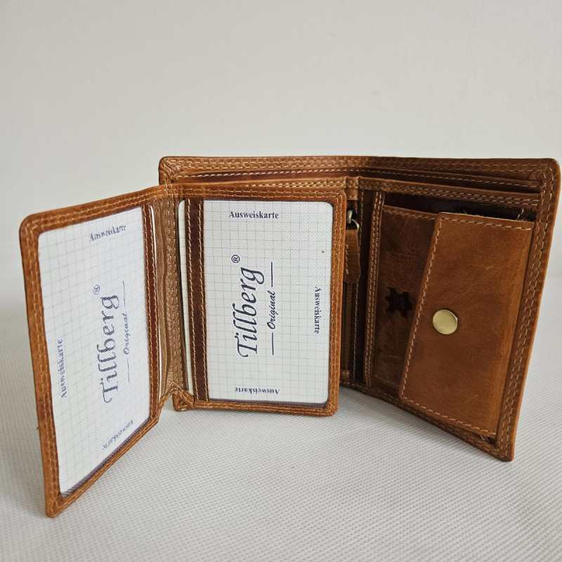 Svetlohnedá pánska kožená peňaženka GRANT