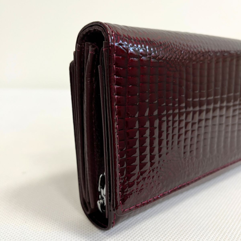 Kožená dámska bordová peňaženka NISSA