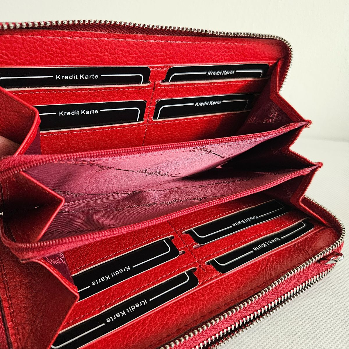 Dámska kožená kabelka-peňaženka KIM