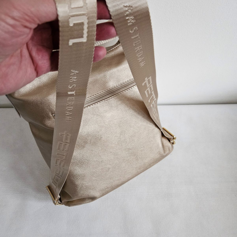 Dámska zlatá kabelka 2v1 ADRIA