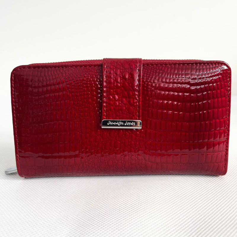 Dámska kožená červená peňaženka DOROTA