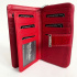 Dámska kožená červená peňaženka DOROTA
