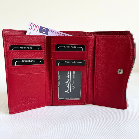 Kožená dámska lesklá peňaženka J. JONES