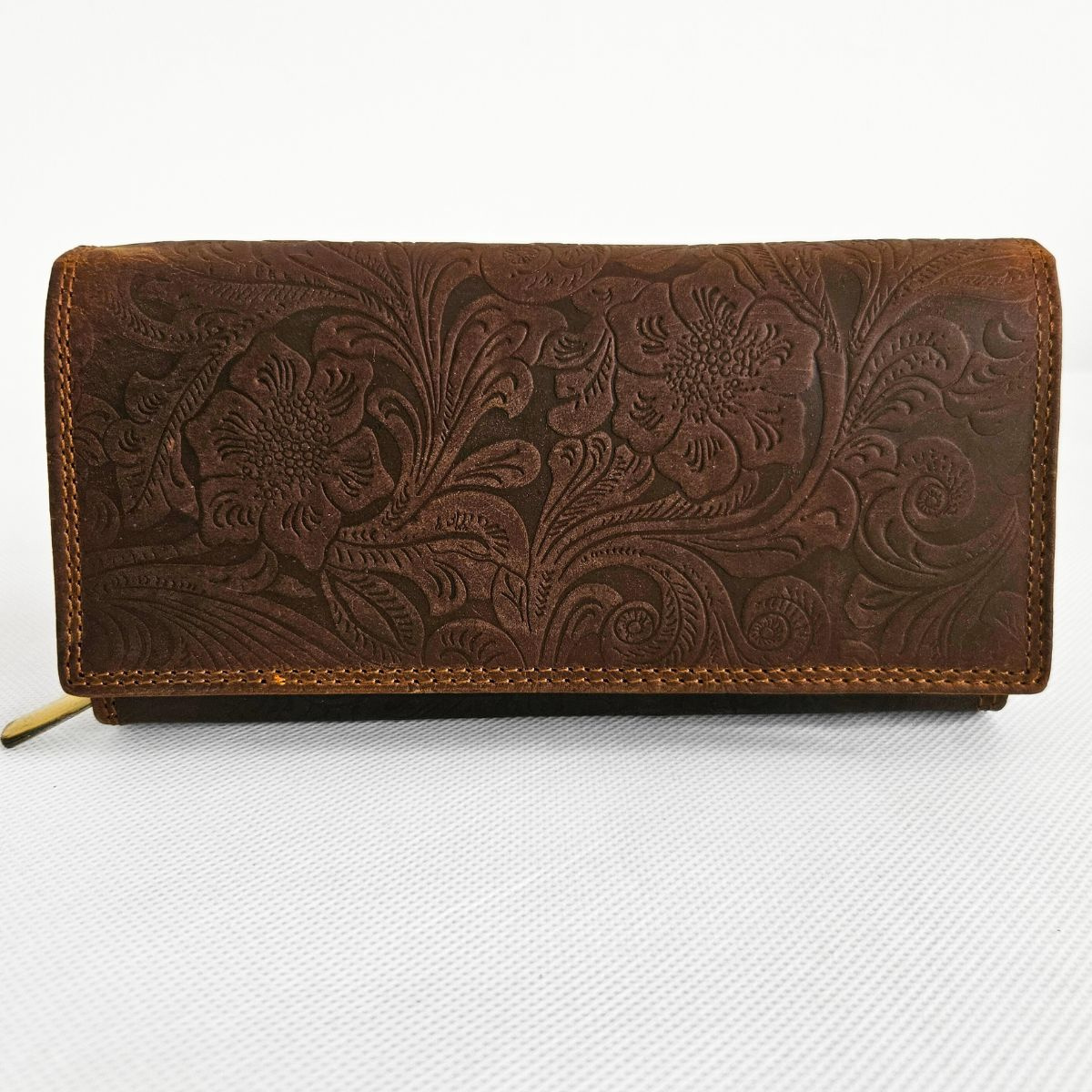 Hnedá kožená peňaženka SONYA