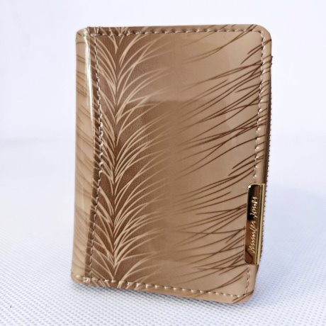 Dámska kožená peňaženka béžová