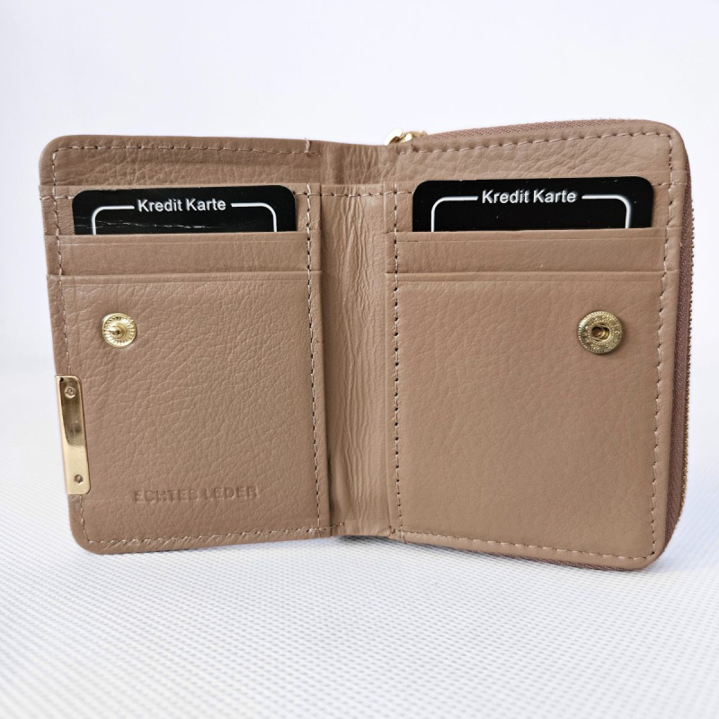 Dámska kožená peňaženka béžová Tryna