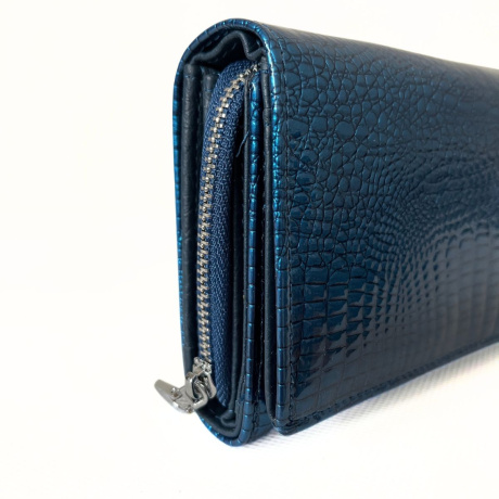 Dámska kožená peňaženka modrá Zafira