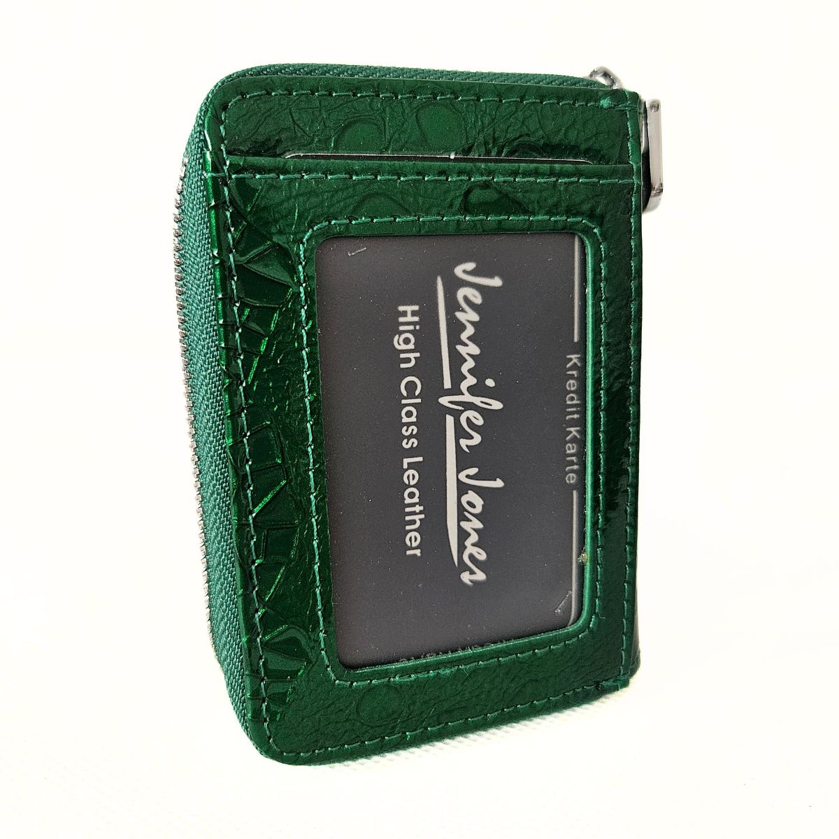 Malá dámska kožená peňaženka zelená Melany