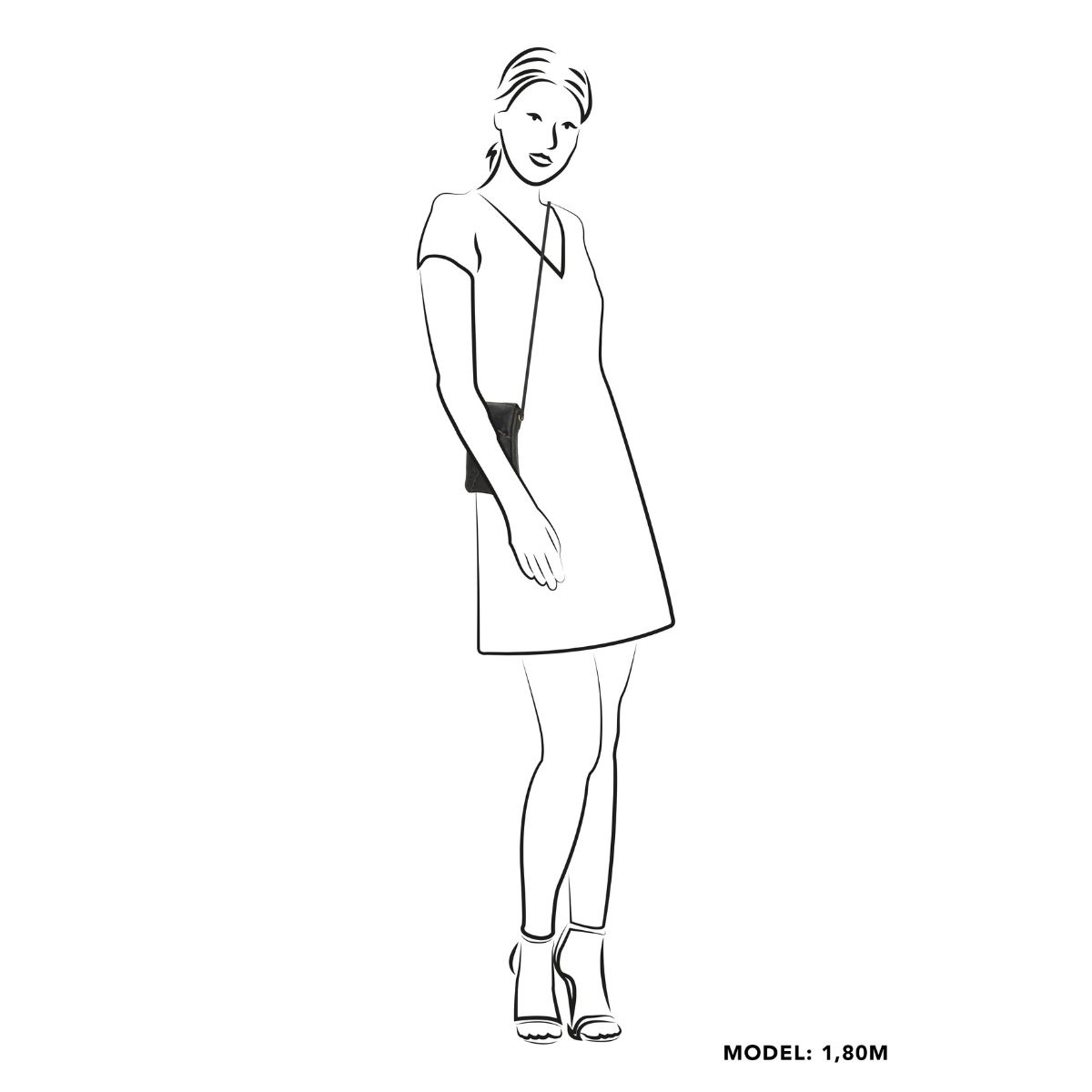 Dámska kožená kabelka na mobil taupe Alissa