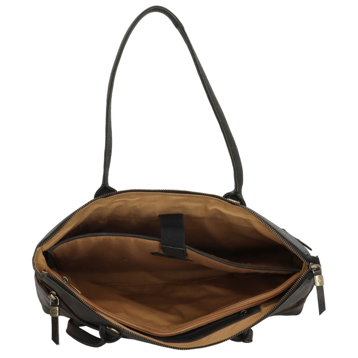 Dámska kožená biznis kabelka čierna Ysabel